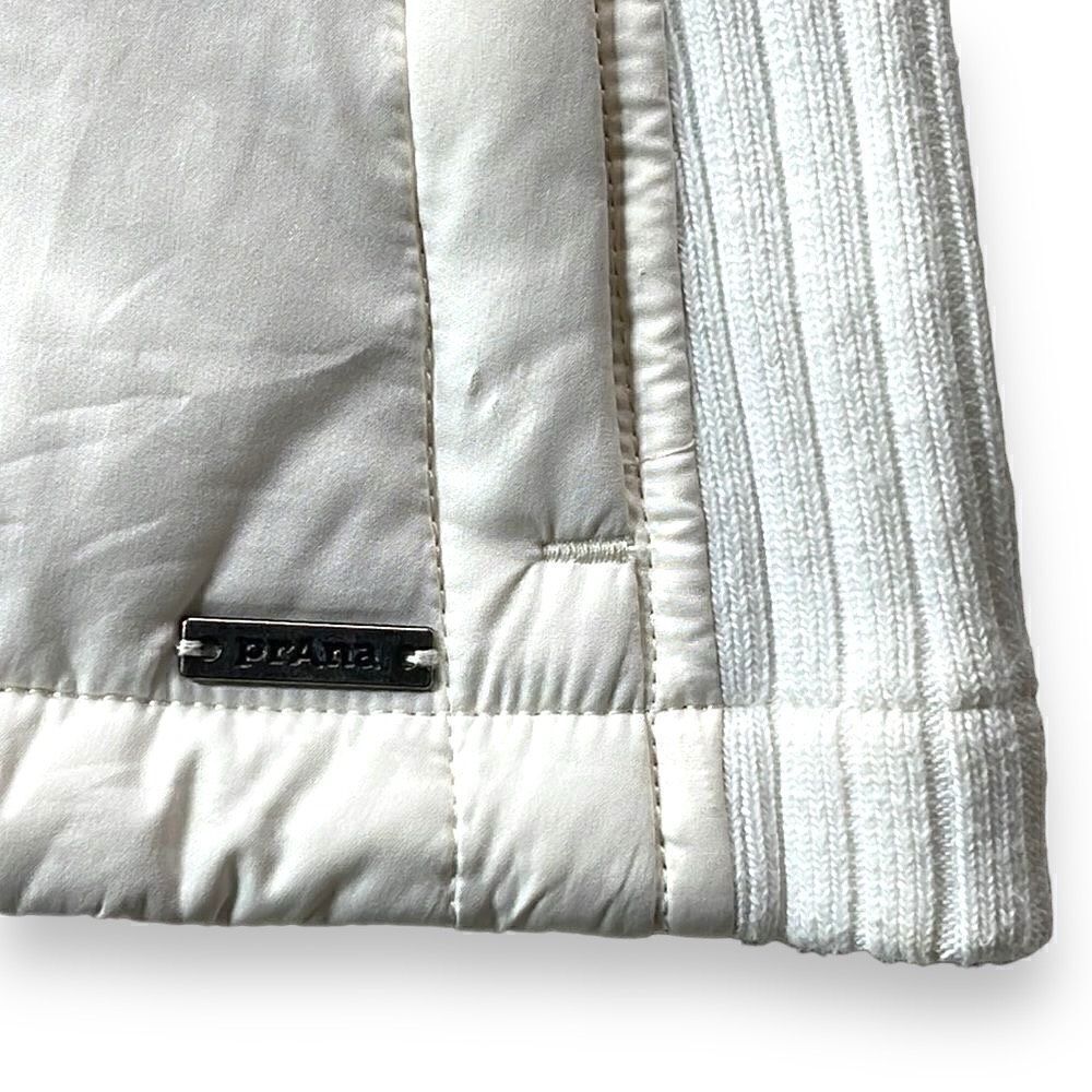 prAna Diva Softshell Jacket Womens Small S White Button Zip‎ Front Sherpa Lined - Picture 11 of 14